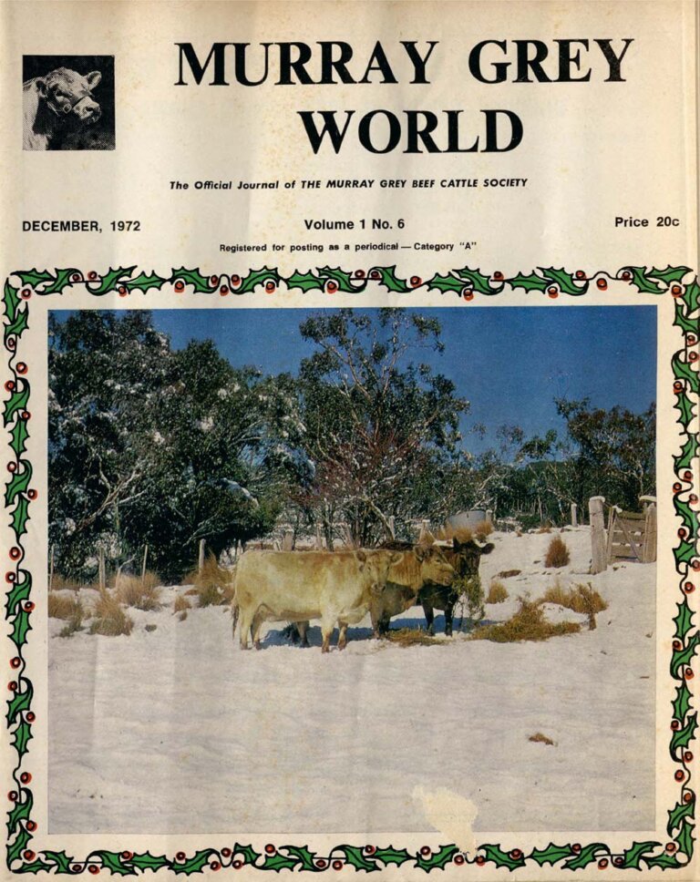 Murray Grey World - Vol 1 No.6 Dec 1972