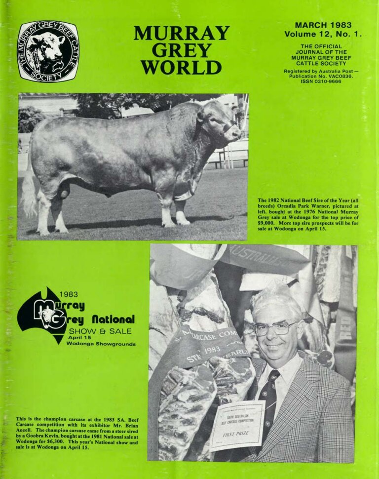 Murray Grey World - Vol 12 No.1 Mar 1983