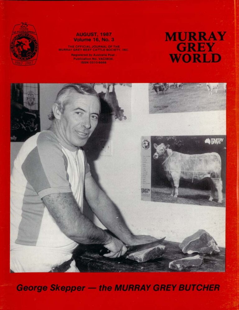 Murray Grey World - Vol 16 No.3 Aug 1987