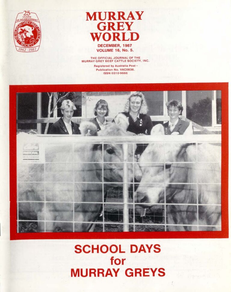 Murray Grey World - Vol 16 No.5 Dec 1987