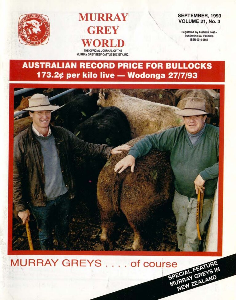 Murray Grey World - Vol 21 No.3 Sep 1993