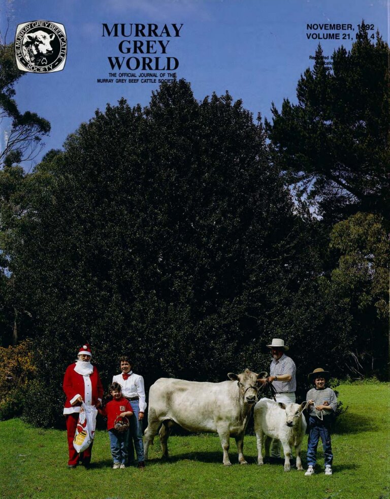 Murray Grey World - Vol 21 No.4 Nov 1992