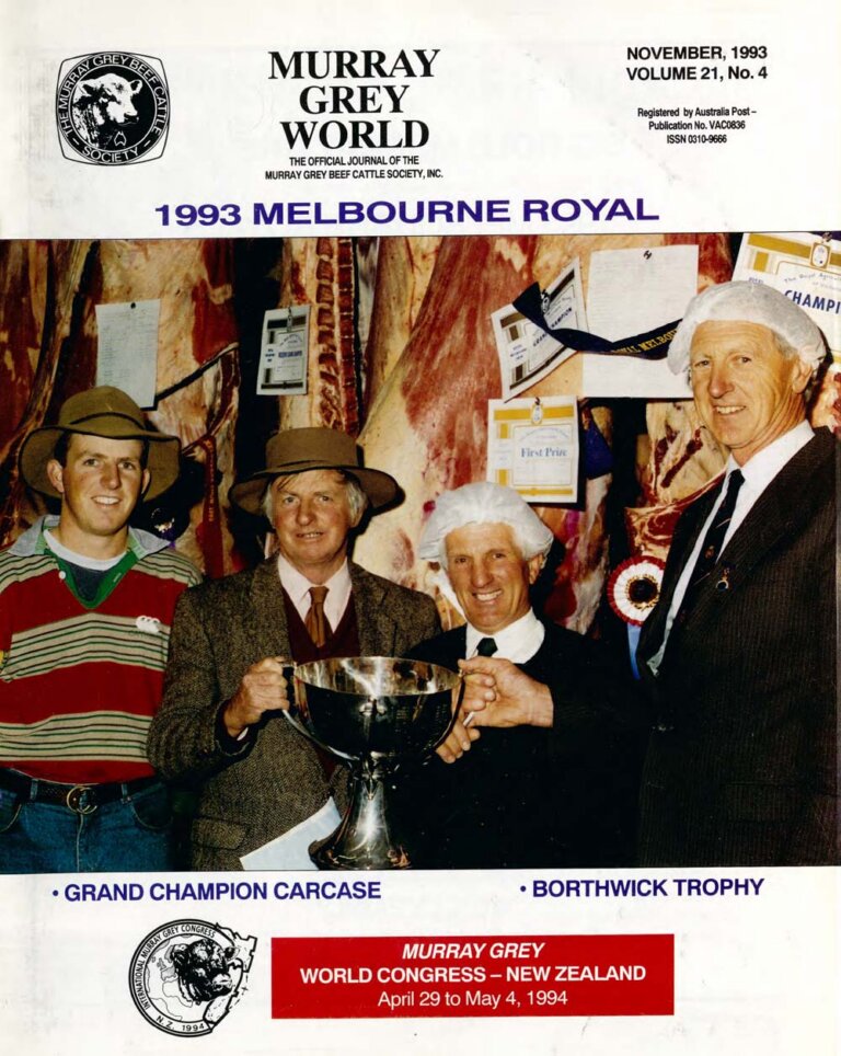 Murray Grey World - Vol 21 No.4 Nov 1993