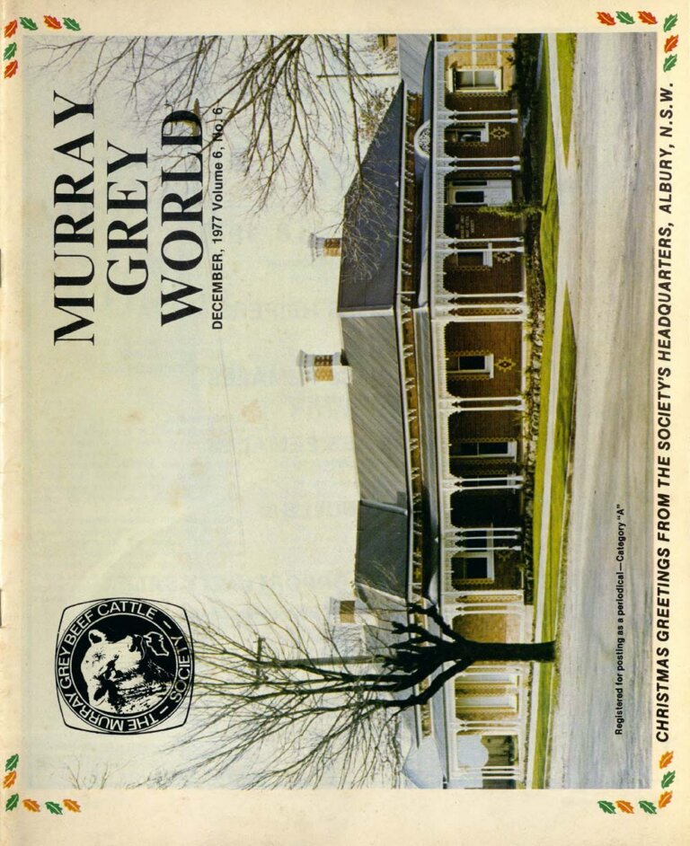Murray Grey World - Vol 6 No.6 Dec 1977